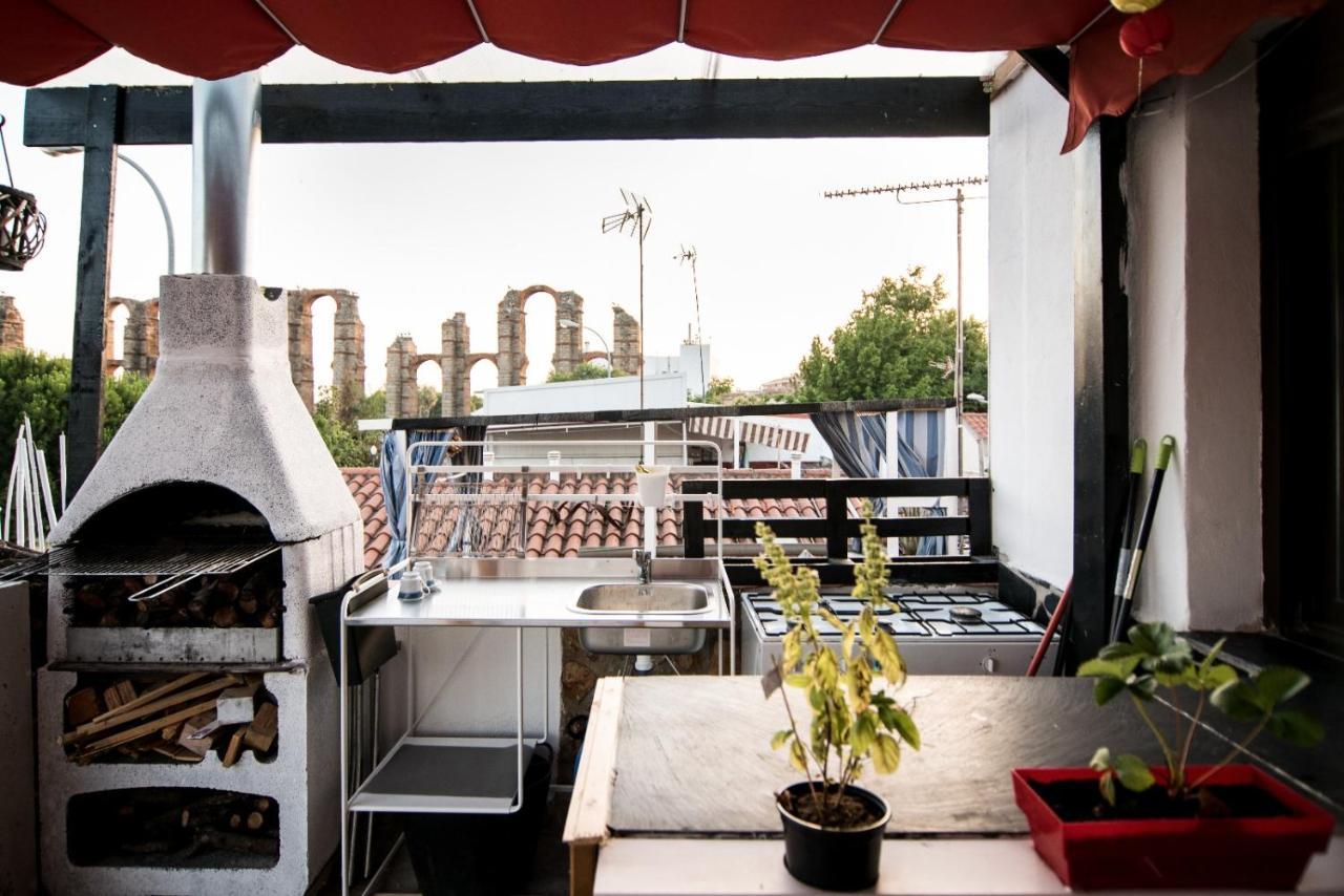 Loft Abuela Pepa Vistas Al Acueducto De Los Milagros Mérida Luaran gambar